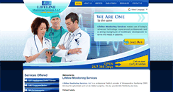 Desktop Screenshot of lifelinemonitoringservices.com